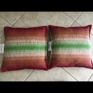 Garden Treasures Outdoor Accent Pillows 17”x17”